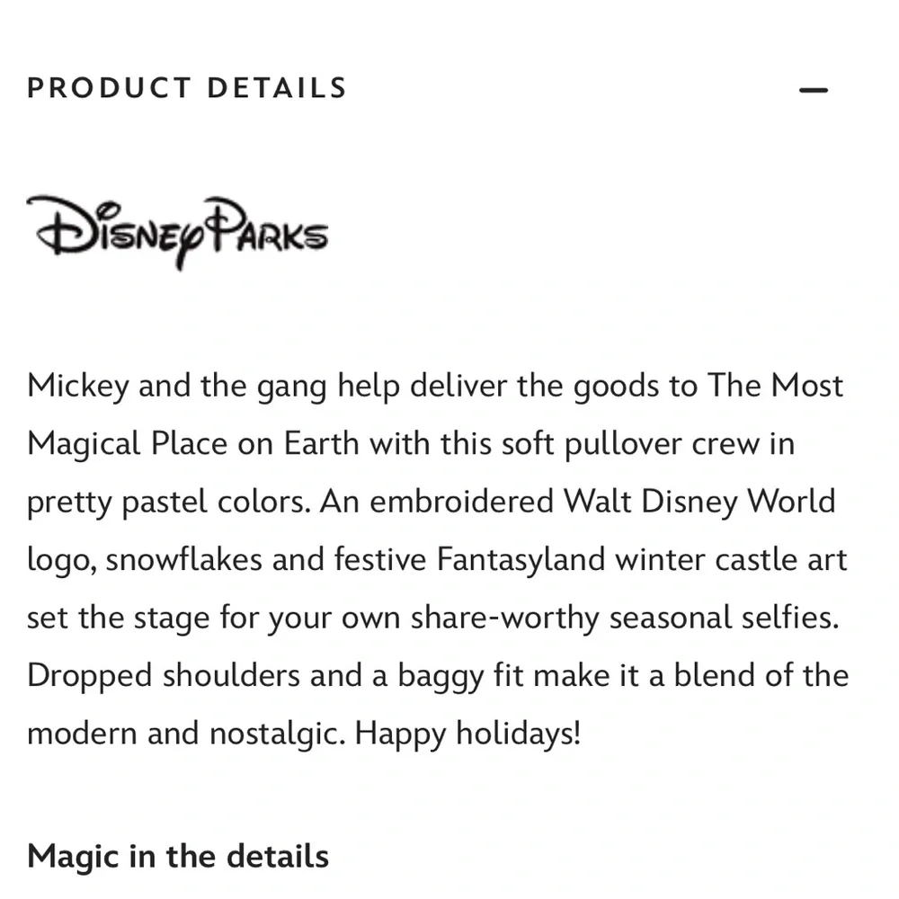 Santa Mickey Mouse and Friends Holiday Pullover Sweatshirt Walt Disney World XS - Picture 10 of 11